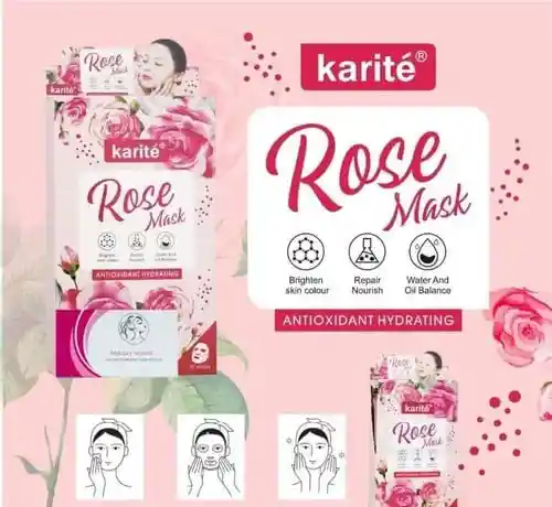 Mascarilla Agua De Rosas Karite