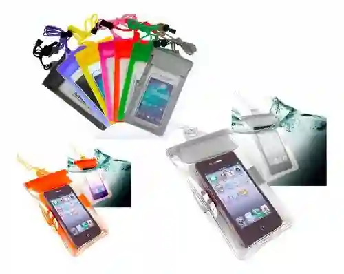 Estuche Forro Proteccion Anti Agua Impermeable Celulares Escoge Tu Color Enviando Mensaje