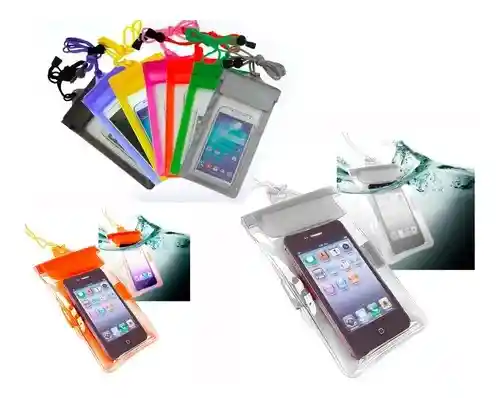 Estuche Forro Proteccion Anti Agua Impermeable Celulares Escoge Tu Color Enviando Mensaje