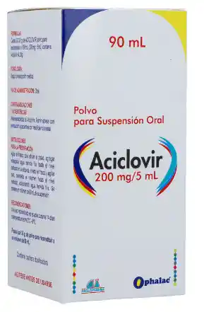 Aciclovir |90 Ml | Polvo Para Suspension |oral | Anglopharma