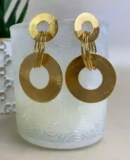 Aretes Aros Entrelazados