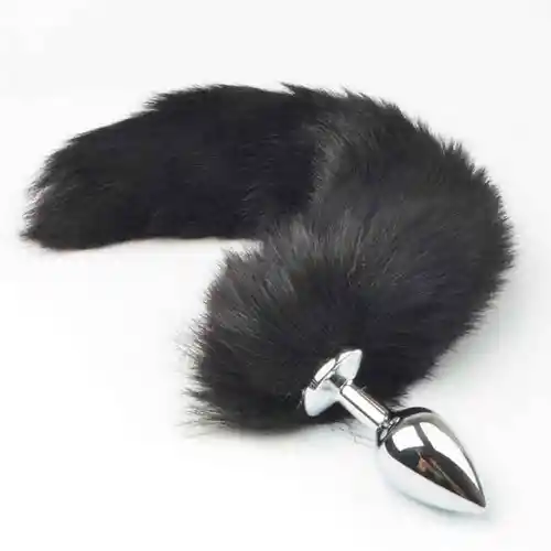 Plug Anal Mediano Cola 39cm De Zorra Unisex Juego Sado Bdsm Dilatador Anal Acostumbrador Sexual