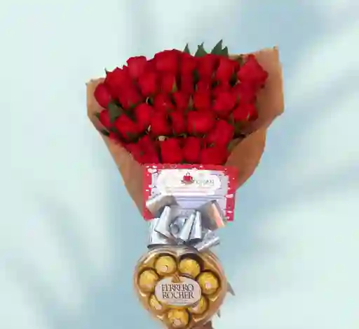 Bouquets De Rosas Reina Chocolate