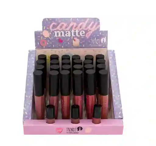 Labial Matte Trendy Candy Ref Lt02 Unidad