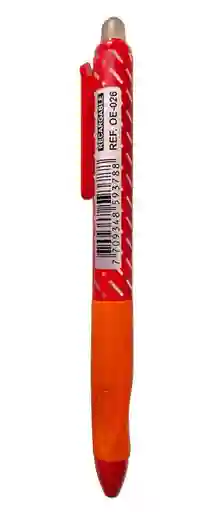 Boligrafo Retráctil Semi Gel Borrable Rojo Offi Esco Oe-026