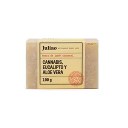 Jabón Artesanal En Barra De Cannabis, Eucalipto Y Aloe Vera 100gr