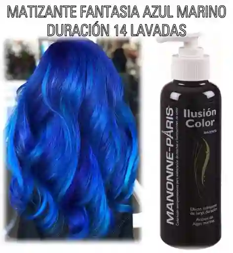 Matizante Mascarilla Azul Marino Ilusion Color 240ml Manonne Paris