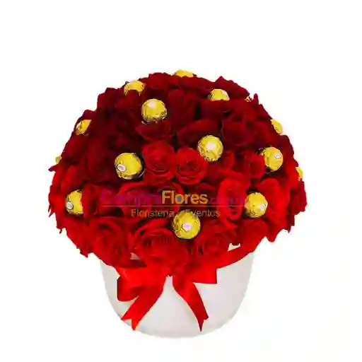 Cilindro De Rosas Grande