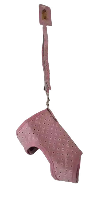 Correa Rosa Con Pechera Elegante Talla M Raza Pequeña