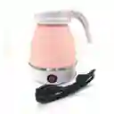 Calentador Hervidor De Agua Eléctrico Plegable Viaje 600ml Rosado