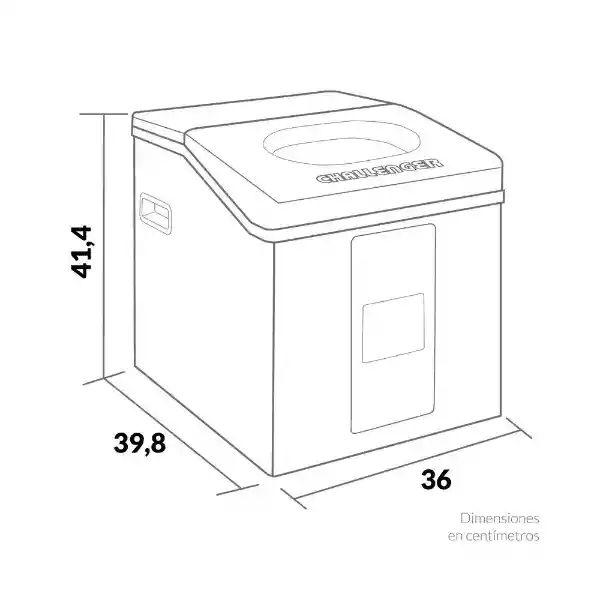 Fabricador De Hielo Challenger 15kg Gris 110 W Fh 8215