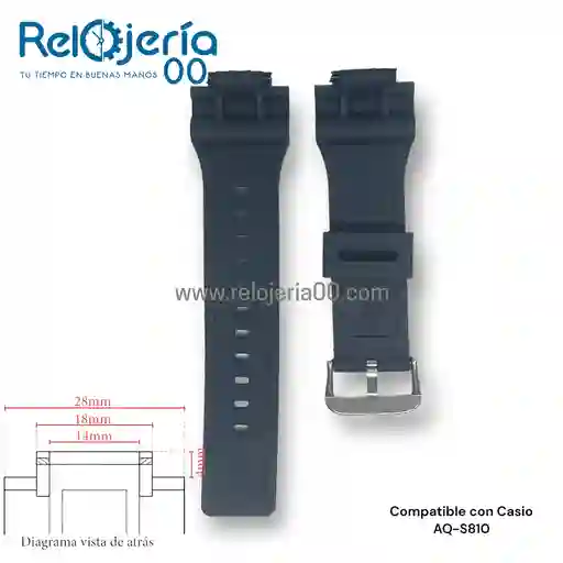 Pulso Compatible Con Casio | Ref. Aq-s810