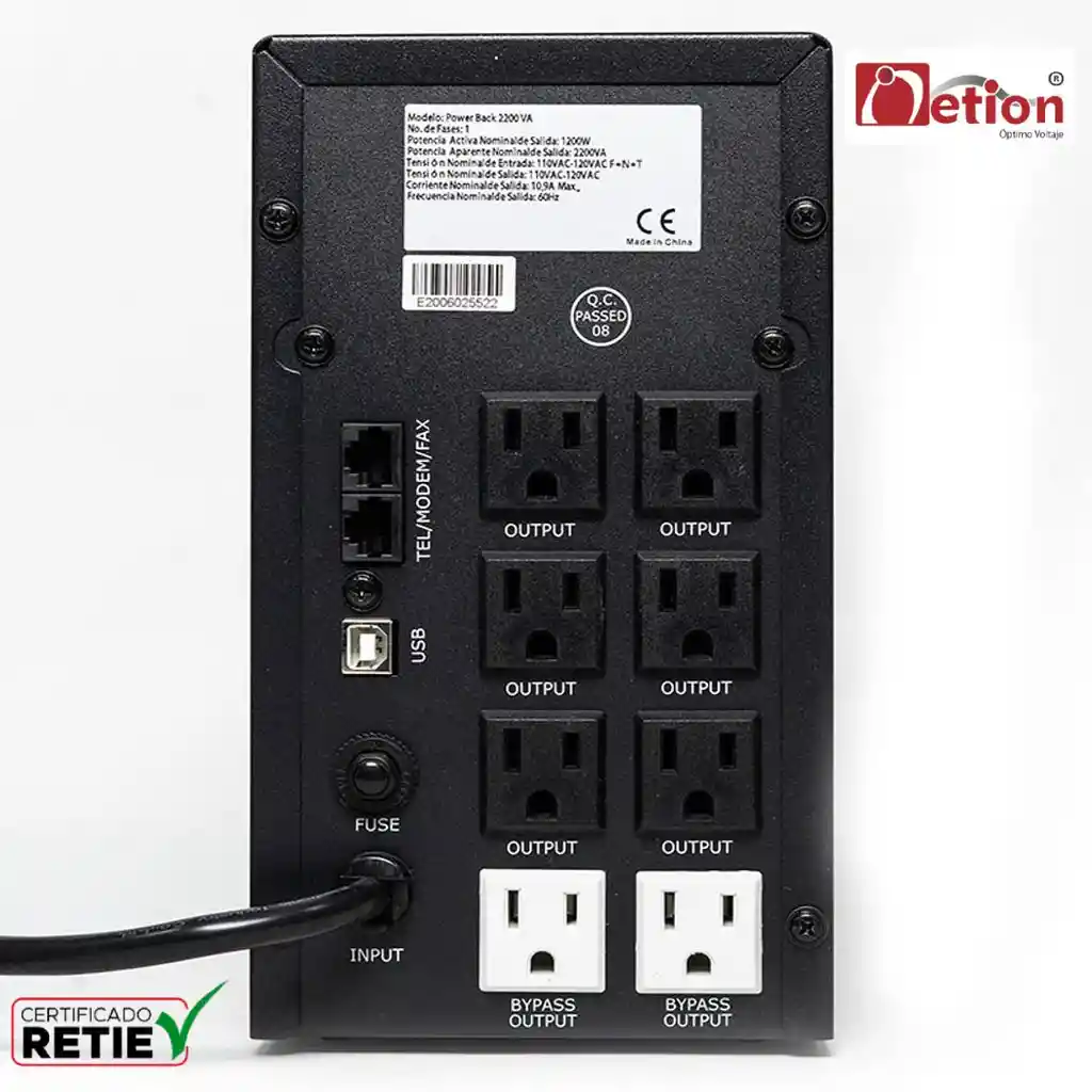 Ups Netion Powerback 2200 Va