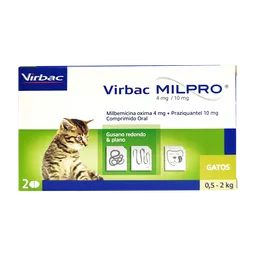 Milpro Gato Cachorro 0.5 - 2 Kg * 1 Tabelta