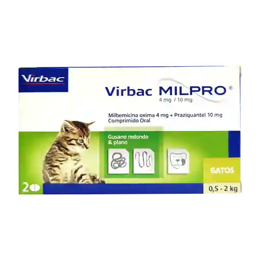 Milpro Gato Cachorro 0.5 - 2 Kg * 1 Tabelta