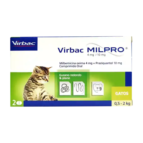 Milpro Gato Cachorro 0.5 - 2 Kg * 1 Tabelta