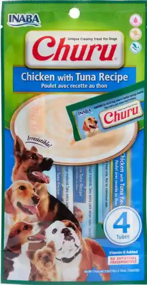 Churu Snack Para Perro Pollo Y Atun 4 Und