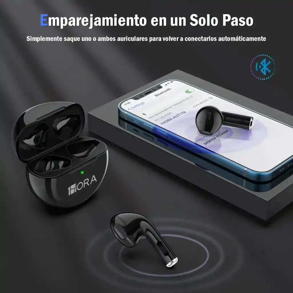 Audífonos Bluetooth Inalámbricos 1hora