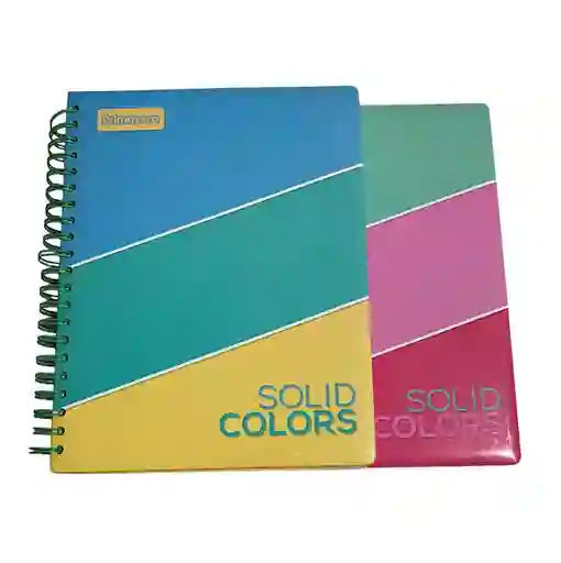 Cuaderno 7 Materias Cuadriculado De Mujer Coleccion Solid Colors Primavera