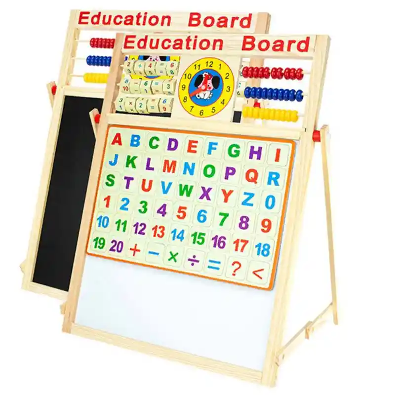 Tablero Acrílico Magnetico Tiza Doble Cara Abaco Didáctico