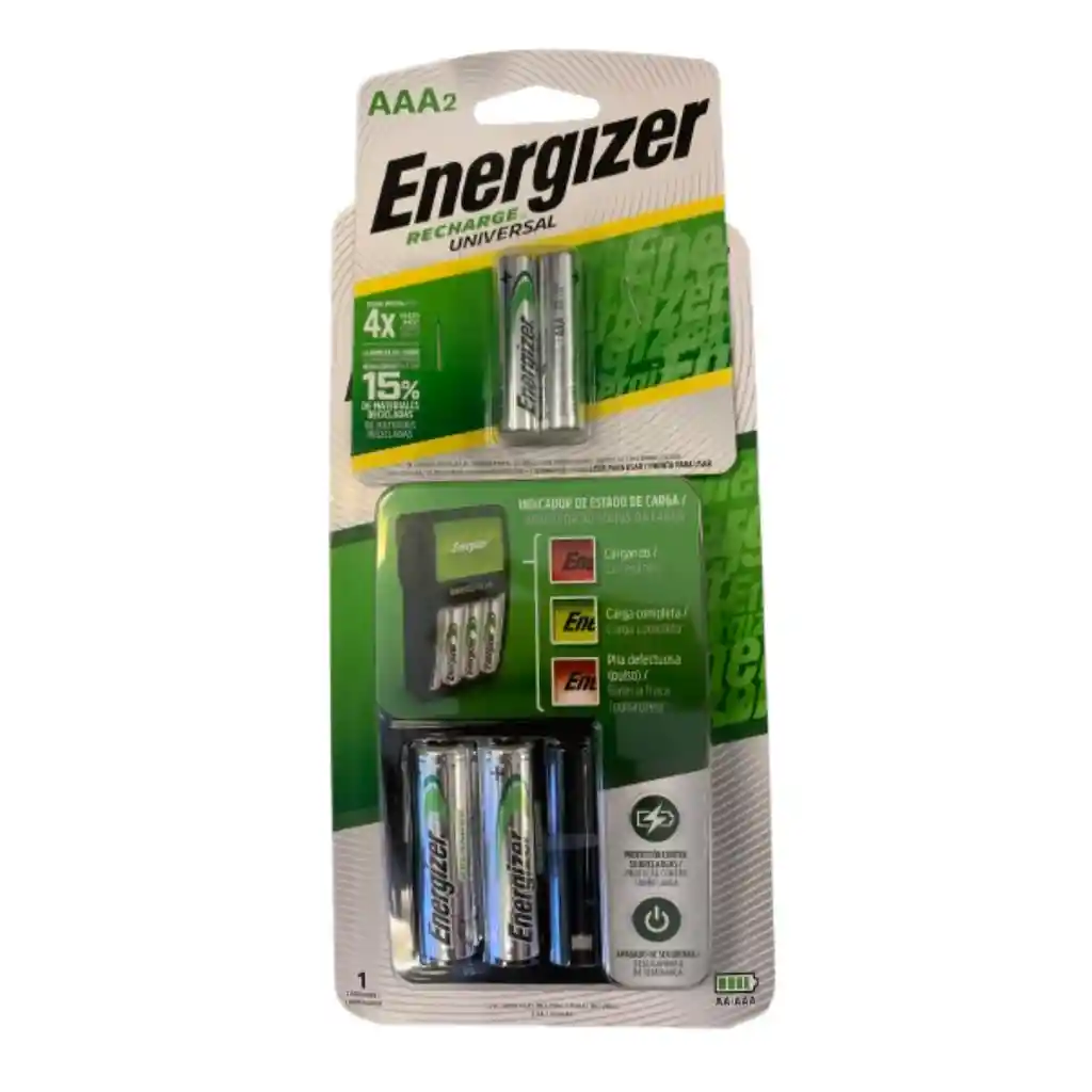 Cargador Energizer Maxi + Pilas Aaa