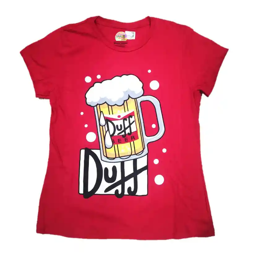 Camiseta Duff Para Mujer Camiseta Cerveza Duff Mujer