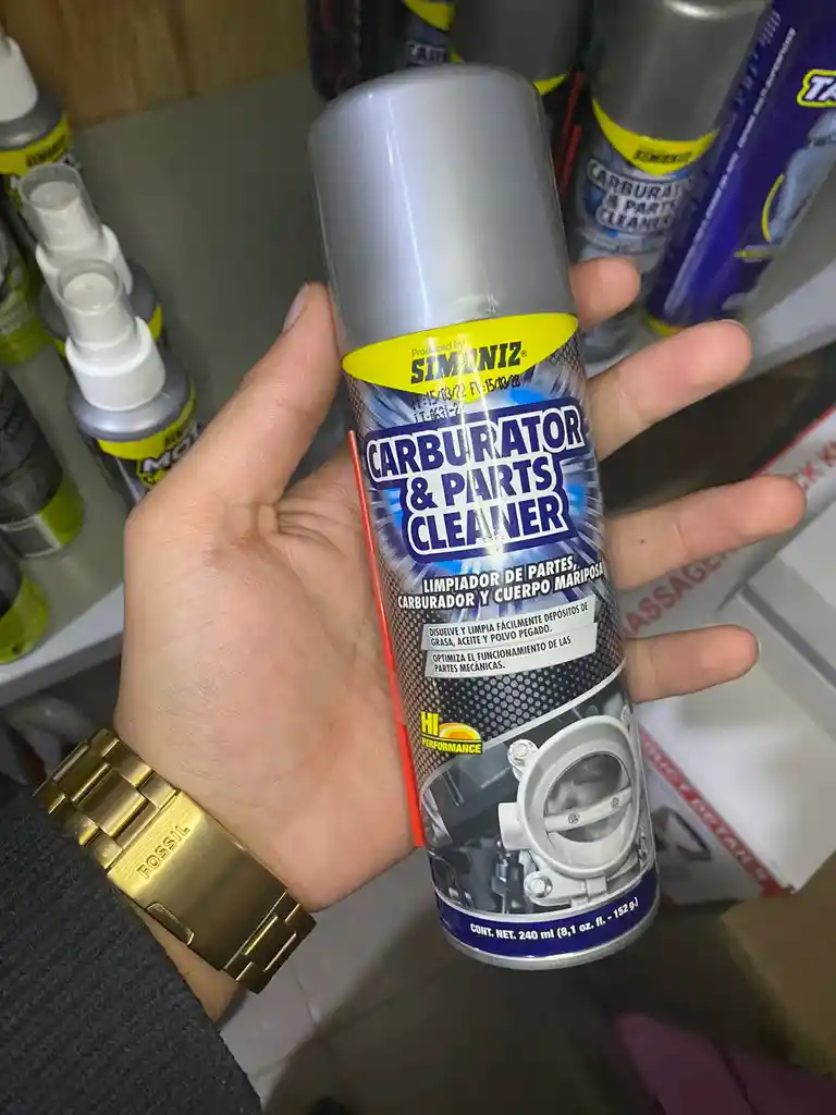 Aerosol Limpiador Partes Carburador Cuerpo Mariposa Simoniz