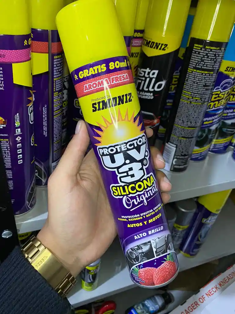 Silicona Aerosol Protector Uv Auto Brillo Simoniz Autos Moto