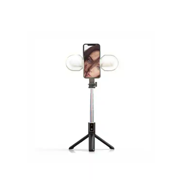 Monopod Bastón Con Trípode Y Flash Selfie Funcional