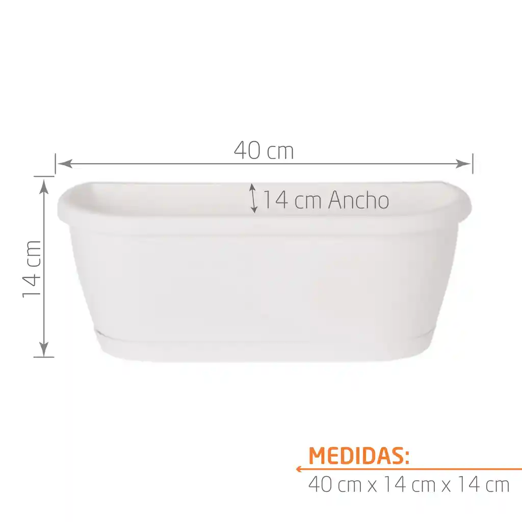 Matera Algarve Pared 40 Cm Blanco