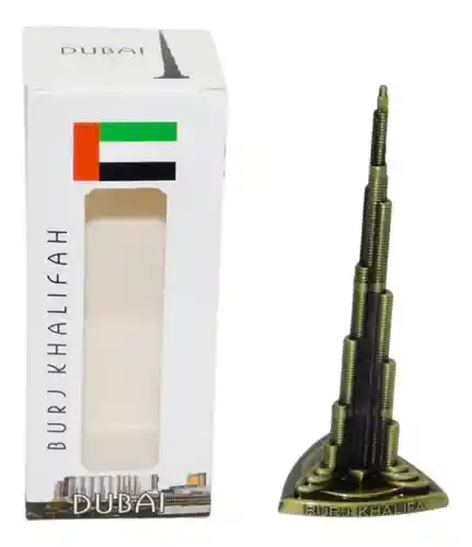 Monumentos Del Mundo Dubai Burj Khalifa Decoración 18cm