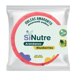 Obleas De Amaranto Arándano - Sinutre 60g