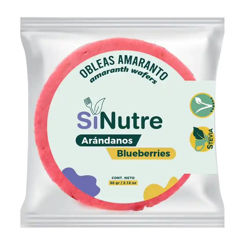 Obleas De Amaranto Arándano - Sinutre 60g