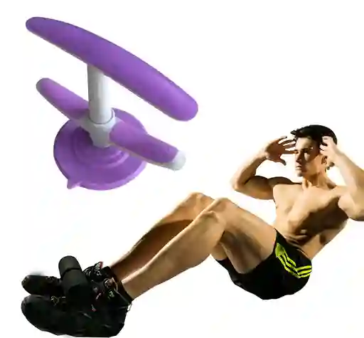 Base Para Abdominales Portatil Con Ventosa Abdomen - Morado