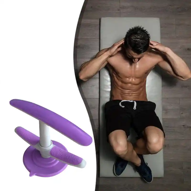 Base Para Abdominales Portatil Con Ventosa Abdomen - Morado