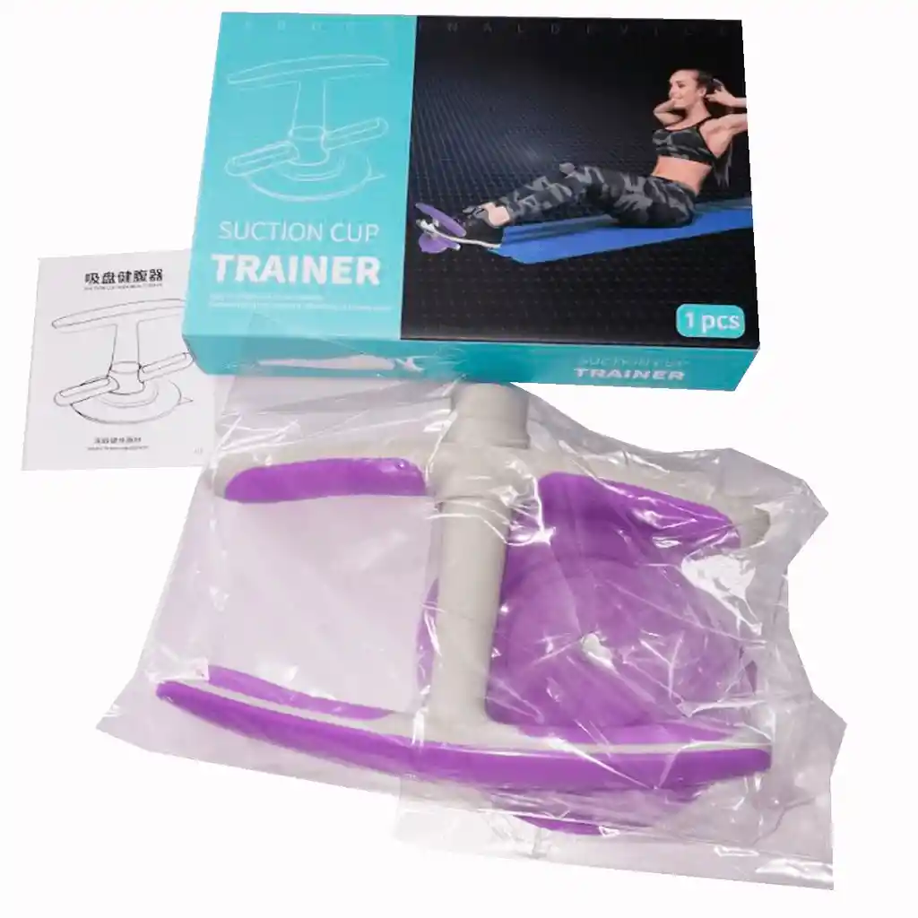 Base Para Abdominales Portatil Con Ventosa Abdomen - Morado