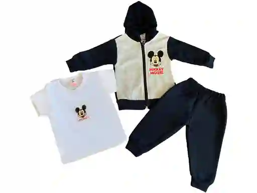 Conjunto 12 Meses Sudadera Para Bebe - 3 Piezas