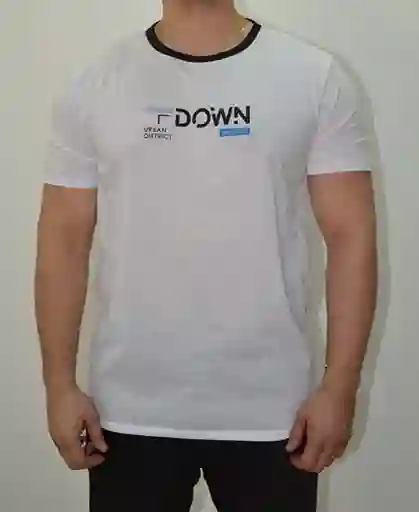 Camiseta Tshirt Estampada Blanco Talla L