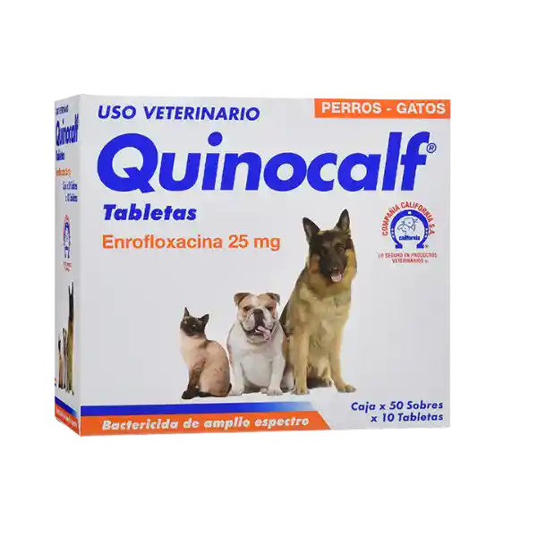 Quinocalf 25mg 10 Tabletas