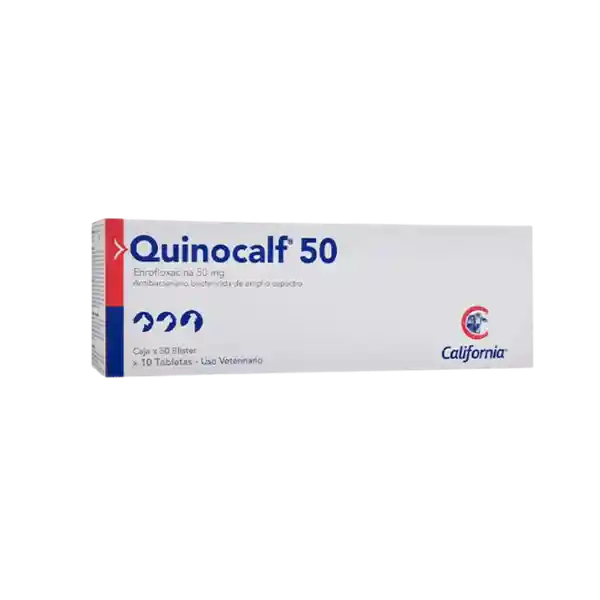 Quinocalf 50mg 10 Tabletas