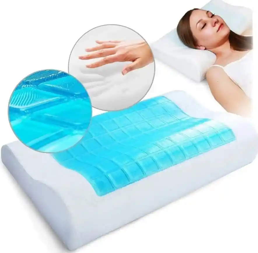 Juego Sabanas Doble Unicolor Blanco Mas 1 Almohada Ortopedica Gel