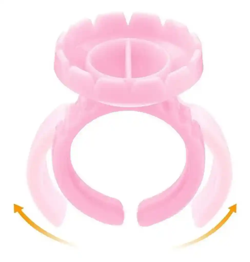 Anillo Rosado Copa Corona Volumen Ruso