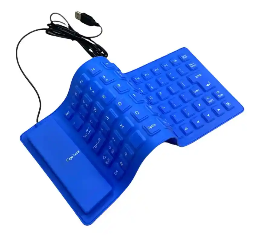 Teclado Flexible Usb Silicona Impermeable Wb-26 Keyboard