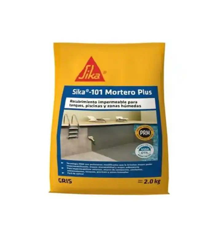 Sika 101 Mortero Gris Plus X 2 Kilos