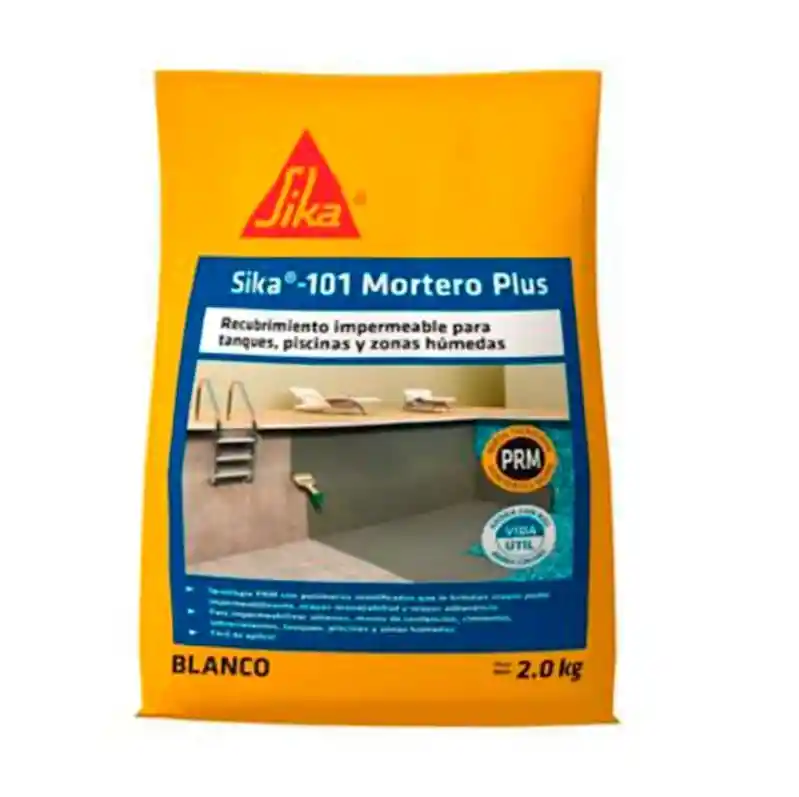 Sika 101 Mortero Blanco Plus X 2 Kilos