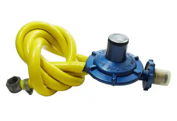 Regulador Gas Con Manguera Acoplado X 1mt