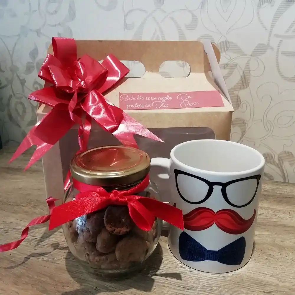 Regalo Mug Y Galletas Bigote