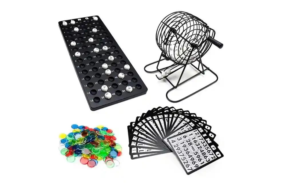 Juego Bingo Familiar Metálico Juego De Mesa