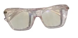 Gafas De Marco Rosado Lente Transparente