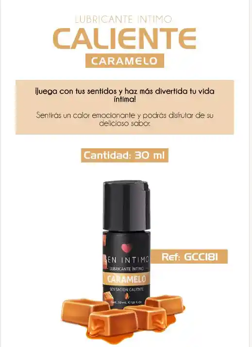 Lub Íntimo Caliente Sabor A Caramelo Sen Intimo